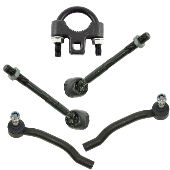 TRQ Front Inner & Outer Tie Rod End Set of 4 w/ Tool for Honda Pilot Acura MDX PSA69872