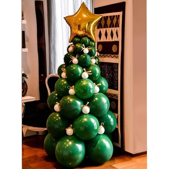 WJCA 96 Pcs Kit Arche Guirlande de Ballons Arbre de Noël - Décoration de Fête Festive pour Célébrations de Vacances
