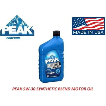 PEAK SAE 5w-30 Synthetic Blend Motor Oil - 1 Quart Bottle (Pack of 1)