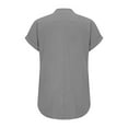 thumbnail image 6 of Vinsonshop Women's Short Sleeve V-neck Polo Shirts Business Casual Work Collared Tops Dressy Cute Blouses (S-3XL), 6 of 9