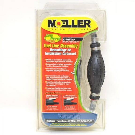 Moeller Boat Fuel Line Assembly 034394-10LP | Yamaha 6Y2-24306-05-00