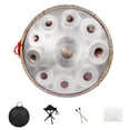 thumbnail image 1 of Batería Handpan Kelisiting, 22 pulgadas, 10 sonidos en re menor, 432 Hz, plata, 1 of 7