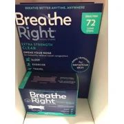 Extra Strength Nasal Strips 72 CLEAR Strips