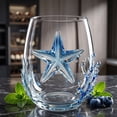 thumbnail image 4 of ZhangC Artisanal Blue Ringed Octopus Glassware, 4 Inch 3D Octopuses Stemless Wine Glasses, Handcrafted Marine Animal Bar Glass for Coastal Home Decor Ocean Lovers (Dolphin), 4 of 9