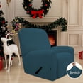 thumbnail image 2 of Easy-Going Jacquard Stretch Sofa Slipcover Non Slip Couch Cover, Recliner Size, Deep Teal, 2 of 6