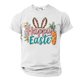 thumbnail image 5 of Camisa Casual de Cuello de la Tripulación de la Impresión de Pascua de Manga Corta de Verano Top Ligero de Poliéster para los Hombres, Camiseta de Manga Corta para el Uso Diario de Primavera Verano, 5 of 8