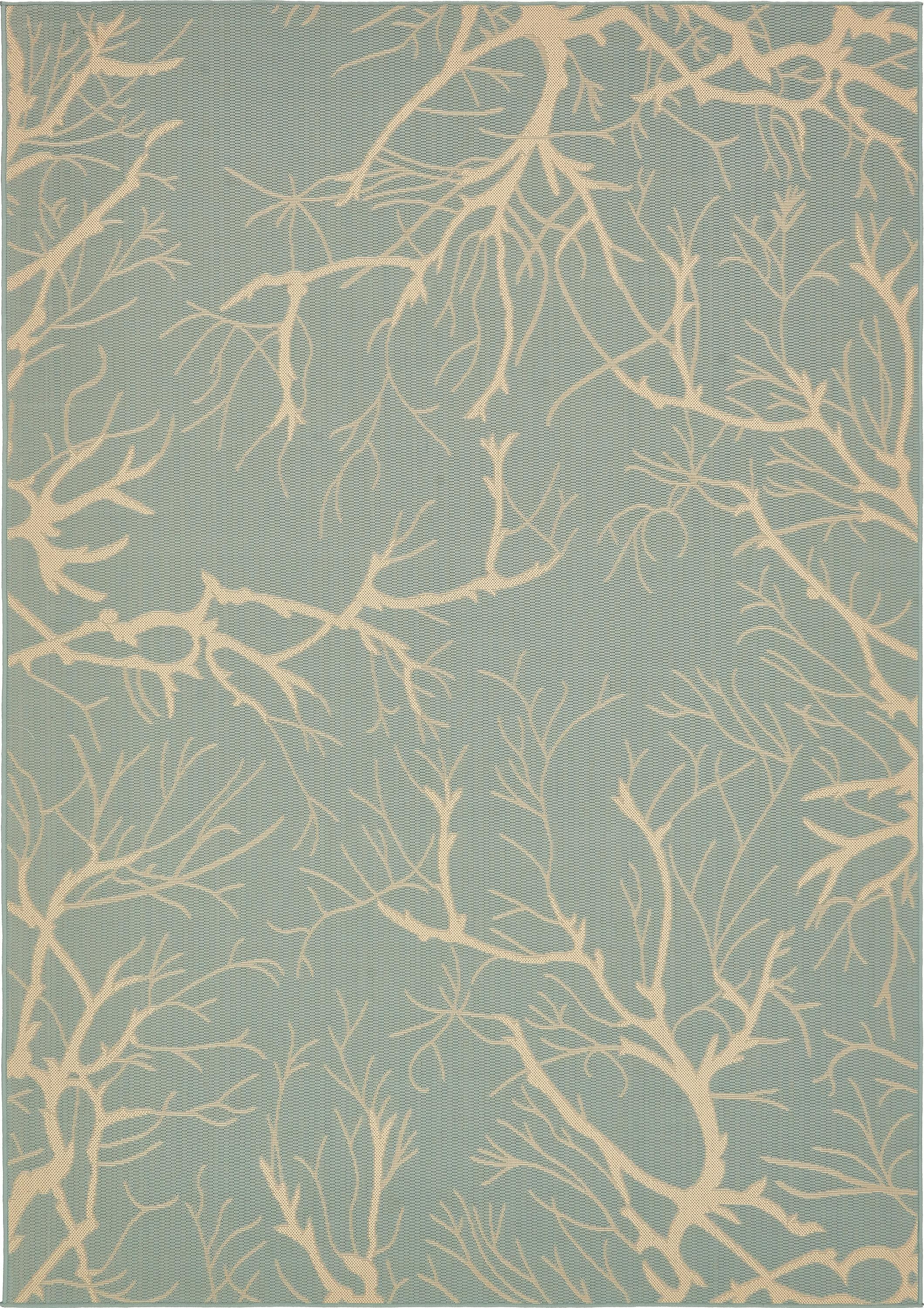 Unique Loom Branch Outdoor Modern Floral Area Rug or Runner