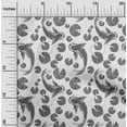 thumbnail image 2 of oneOone Polyester Spandex Gray Fabric Asian Japanese Koi Fish Craft Projects Decor Fabric Printed By The Yard 56 Inch Wide, 2 of 4