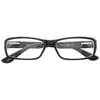 Contour Men's Rx'able Eyeglasses, FM9193 Black/Crystal