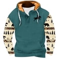 thumbnail image 1 of Sudaderas con capucha para hombre, moda, bolsillos, manga larga, estampado, sudaderas con capucha, blusa para hombre, blusa de poliéster, 1 of 4