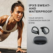 TREBLAB X3 Pro True Wireless Bluetooth Running Headphones, Comfortable Earhooks, 145H Playtime, IPX5 Waterproof