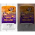 thumbnail image 2 of Halloween Little Witch and Bat Ceramic Night Light, 2 of 2