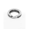 thumbnail image 1 of BLUEWING Stainless Steel Split Ring 25pcs Flat Ring High Strength Ring for Saltwater Freshwater Fast Change Rings Tackle Jigging Lure Connector, 46lbs, 1 of 7