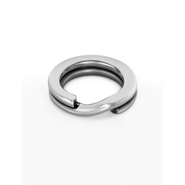 BLUEWING Stainless Steel Split Ring 25pcs Flat Ring High Strength Ring for Saltwater Freshwater Fast Change Rings Tackle Jigging Lure Connector, 46lbs