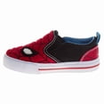 thumbnail image 4 of Marvel Spider-Man Boys Slip On Canvas Sneakers (Big Kid), Red, Size: 1, 4 of 7