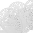 thumbnail image 3 of OUNONA 100pcs Heart Shaped Lace Paper Doilies for Valentine's Day Baking, Oil Absorbing Paper for Food Disposable Baking Paper Sheets for Cakes and Desserts, 3 of 8