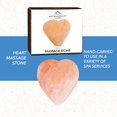 thumbnail image 3 of Pure Himalayan Salt Works Heart Massage Stone, Pink Crystal Hand-Carved Stone for Massage Therapy, Deodorant and Salt and Sugar Scrubs, 2.75” W x 3” H x 1.5” D (Pack of 6), 3 of 7