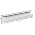 thumbnail image 3 of ZHIMAO Under Desk Cable Management Tray Cable Tray Under Desk Wire Cord Management Tray Black, 3 of 9