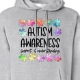 thumbnail image 3 of Inktastic Autism Awareness Support and Understanding Puzzle Pieces Adult Hoodie Sweatshirt, 3 of 4