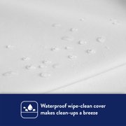 Kolcraft Waterproof Easy-Clean Contoured Diaper Changing Pad, White