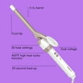 thumbnail image 2 of Conair Double Ceramic 1/2" Curling Iron, Creates Tight Curls, For Short to Medium Hair, 2 of 8