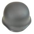 thumbnail image 2 of Lunatic, L2011-14, Medium, Matte Black German Style Motorcycle Helmet, 2 of 4