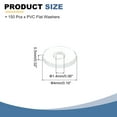 thumbnail image 2 of 150Pcs M1.4 Flat Washers Clear Plain Washer 1.4mm ID 4mm OD 0.5mm Thick, 2 of 6
