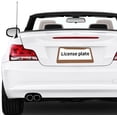 thumbnail image 6 of Faux Leather Natural Brown License Plate Frames - License Plate Covers, 2 Packs Universal Aluminum Tag Frame for Front and Rear Car Tags, With Accessories, 6 of 7