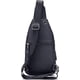 thumbnail image 4 of BULLCAPTAIN Bolso Cruzado de Cuero Genuino para Hombre, Mochila Cruzada con Correa Ajustable, Cierre de Zíper, Negro, 4 of 7
