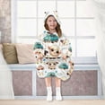 thumbnail image 7 of Dailycode Wearable Blanket Hoodie Oversized Sherpa Flannel Blankets with Pocket for 3-14 Year Old Cute Lamb and Car, 7 of 7