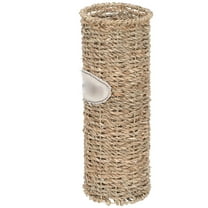 SEWCHICS Handmade Vase Flower Rattan Vase Light Brown Flower Holder 1Set