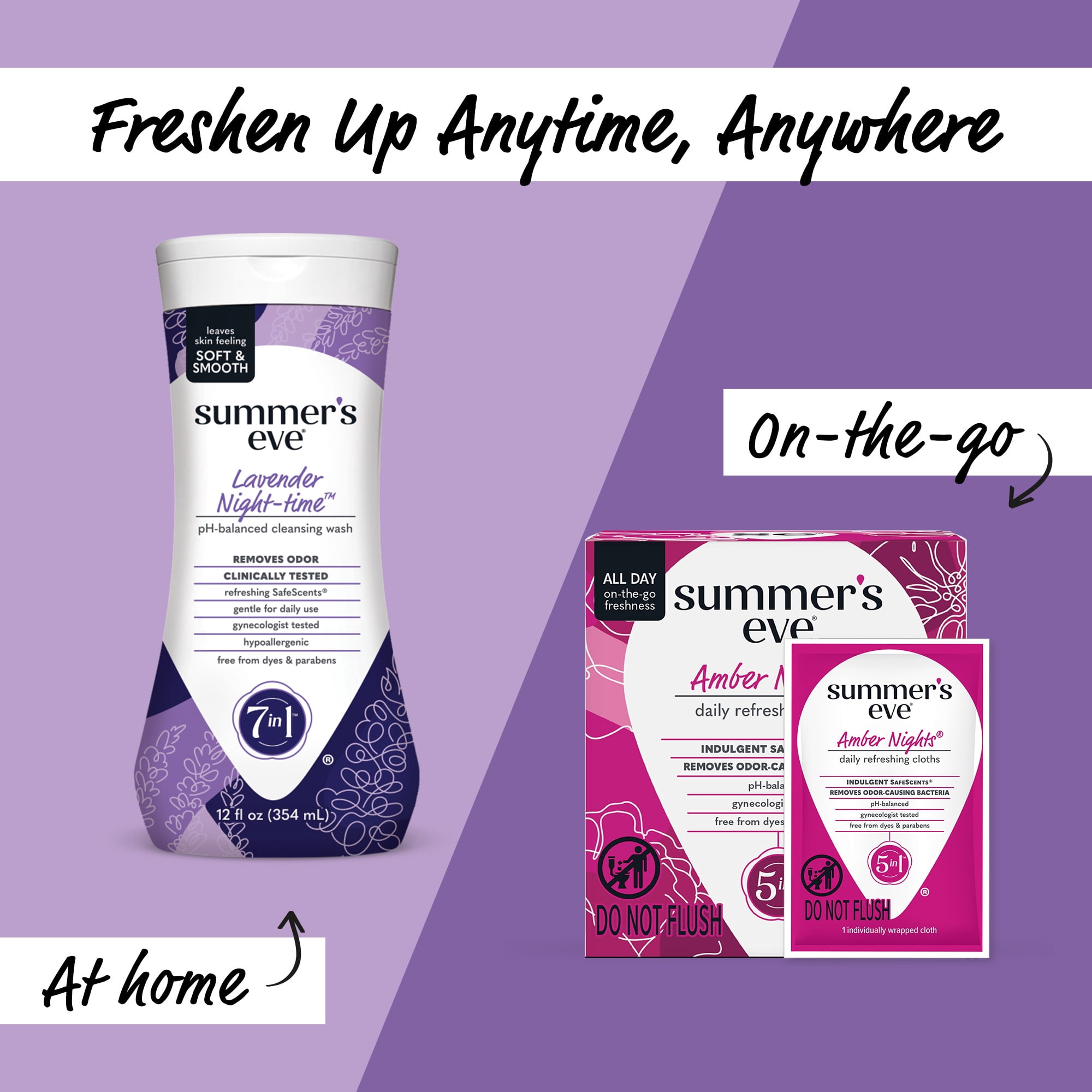 Summer’s Eve Lavender Night-Time Daily Feminine Wash, 12 oz