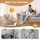 thumbnail image 4 of Baby Swing Smelluck — Aplicación exclusiva Bluetooth de 5 velocidades, color gris, 4 of 9