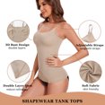 thumbnail image 4 of COMFREE Womens Tummy Control Shapewear Tank Tops Seamless U-shaped Neck Compression Tank Tops Body Shaper Camisole, 4 of 6
