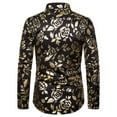 thumbnail image 4 of CNKOO Mode Hommes Impression Blazer Coupe Slim Manches Longues Col Chemises, 4 of 6