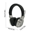 thumbnail image 3 of Over-Ear Wireless Bluetooth Headphones, Noise Cancelling, Retros Glow Design, Comfortable Wear, Long Battery Life, Foldable, Immersive Stereo Sound for Home, Travel, Outdoor Entertainment, 3 of 6
