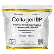 California Gold Nutrition CollagenUP, Hydrolyzed Marine Collagen Peptides with Hyaluronic Acid and Vitamin C, Unflavored, 2.2 lbs (1 kg)