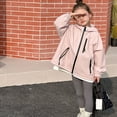 thumbnail image 4 of Glisme Girls Windbreaker Jacket With Hood Water Casual Windproof Raincoat Pink Skin Friendly Outerwear Size 7-8 Years, 4 of 7