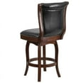 thumbnail image 4 of Home Square 26" Counter Stool in Black and Cappuccino Finish - Set of 2, 4 of 8
