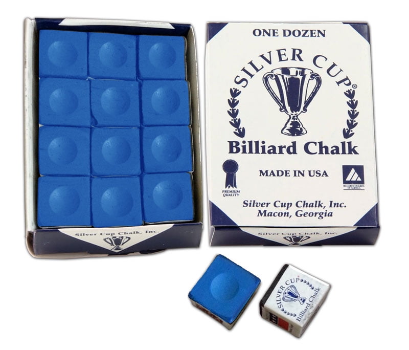 Silver Cup Chalk, Electric Blue, 12Piece Box