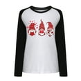 thumbnail image 4 of Honeeladyy Clearance under 5$ Valentine's Day Tops for Women Long Sleeve Shirts Heart Gnome Printed Crewneck Pullover Sweatshirt Raglan Casual Tunic Tops, 4 of 9