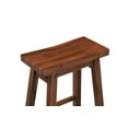 thumbnail image 5 of Boraam Sonoma Backless Saddle Counter Stool - Chestnut Wire-Brush, 5 of 7