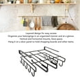 thumbnail image 4 of Under Cabinet Cutting Board Rack, Easy Install Hanging Chopping Board Rack Multi Purpose Sturdy  for Pot Lids, 4 of 7