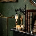 thumbnail image 4 of 3 Pack Gothic Spider Web Winged Ghost LED Bookshelf Lantern Night Light, Rustic Black Metal Hanging Bookshelf Lamp, Lighting Decor Gift for Book Readers, K*ids and Halloween Enthusiasts, 4 of 4