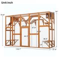 thumbnail image 4 of Outdoor Cat House Cat Shelves Natural Wood Playground Cat Window Box Outside Enclosure Weather Protection, With FREE Cat House, 4 of 9