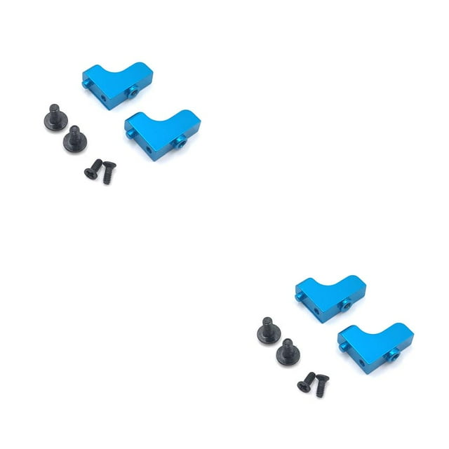 Xingzhi 2 Pcs Modèle Durable Support de Servomoteur Support Fixe Métal Accessoires de Mise à Niveau Modification Remise à Neuf A959 A969B A979B Bleu 2 Ensembles