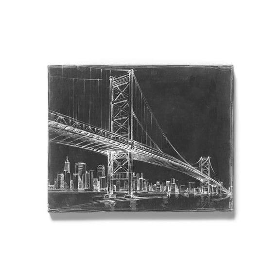 Suspension Bridge Iii Wrapped Canvas -Ethan Harper Designs,