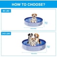 thumbnail image 3 of Funyole Foldable Dog Pool with Pool Cover, 48” Portable Dog Pet Pool Bathing Tub Kiddie Pool, 3 of 8