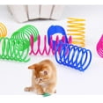 thumbnail image 5 of 100 Pack Cat Spring Toy, Interactive Cat Toy for Indoor Cats, Lightweight Durable Plastic, BPA-Free Colorful Cat Plastic Coil for Kittens to Swat, Bite, Hunt(Random Color), 5 of 5