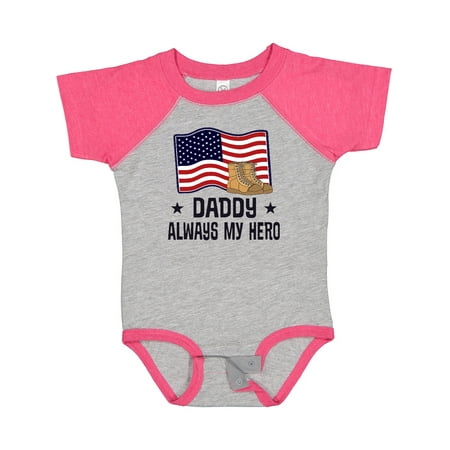 

Inktastic Military Daddy Always My Hero Gift Baby Boy or Baby Girl Bodysuit